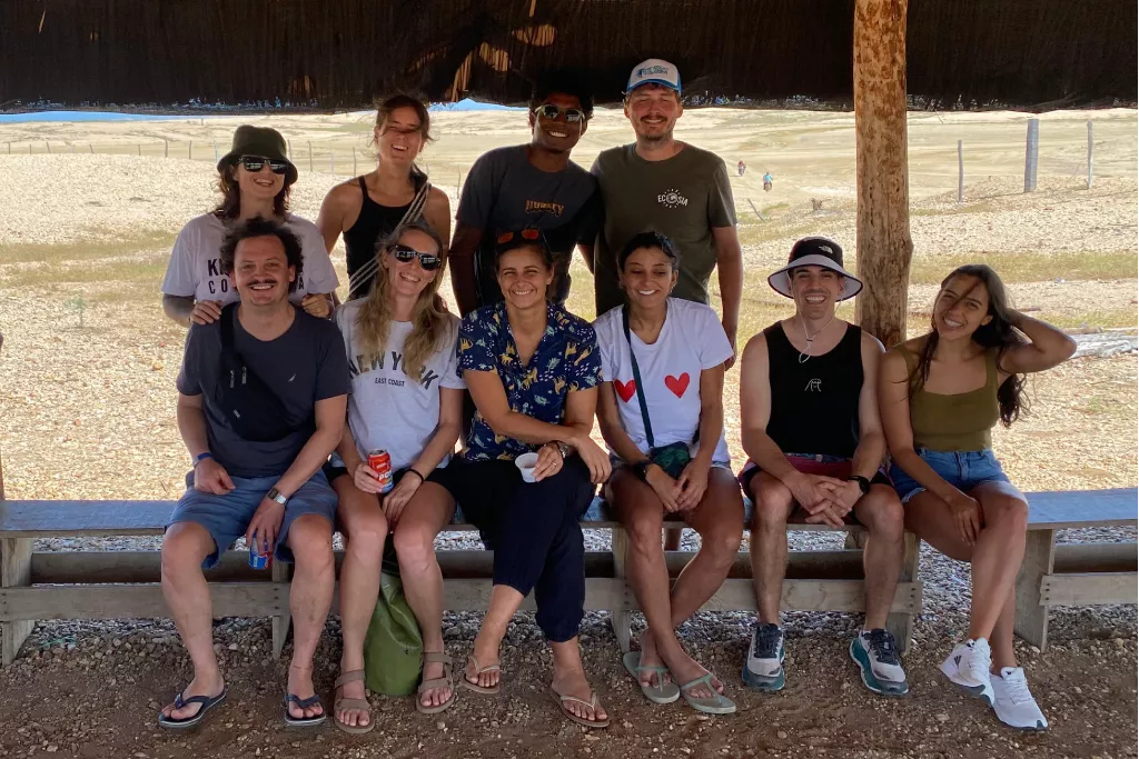 Kite Addict Colombia group photo at the way to Punta Gallinas in La Guajira